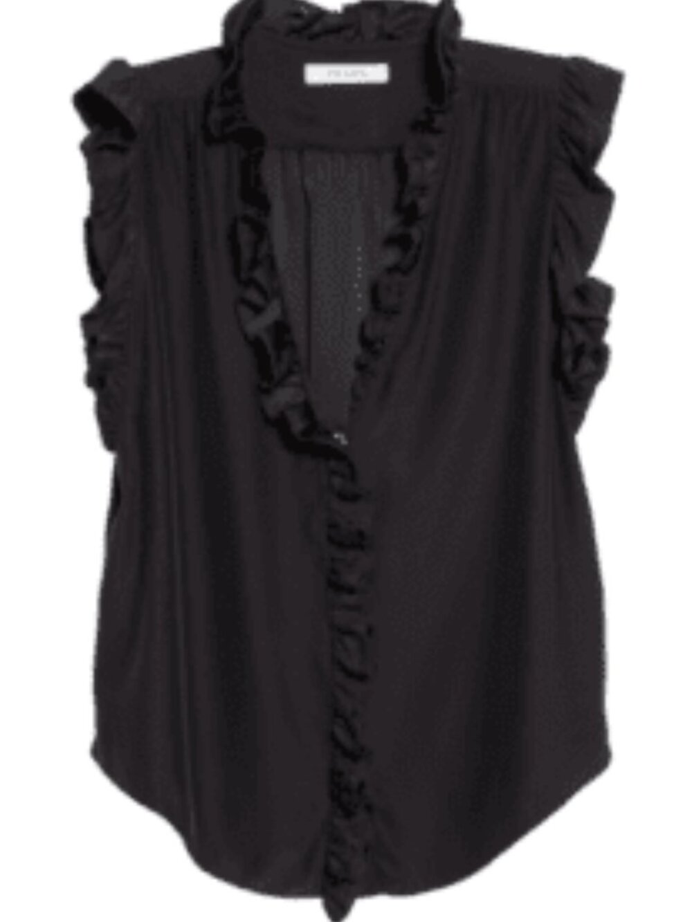 Frame Lauren Ruffle Trim Top - Picture 2 of 5